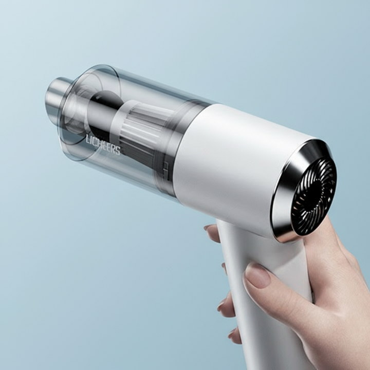 ASPIRADORA CON LUZ RECARGABLE