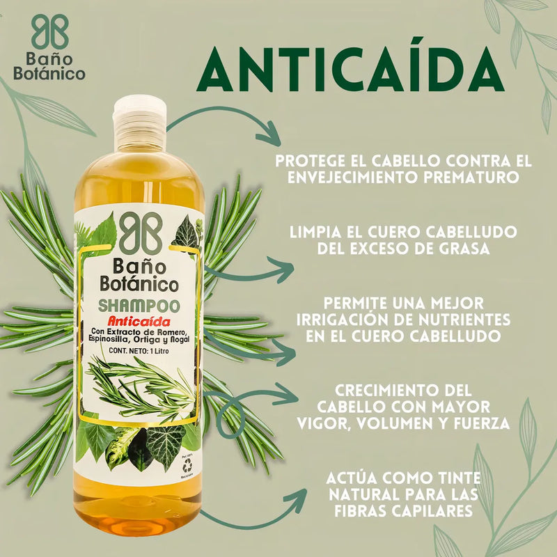 Shampoo de Romero Anti-Caida